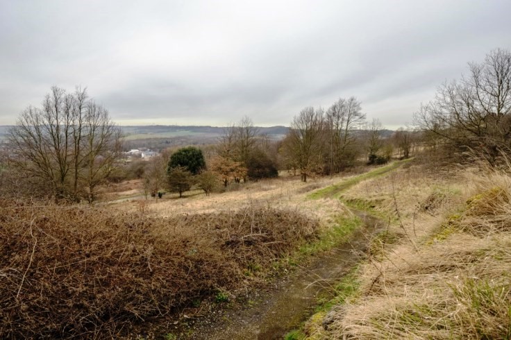 Stunning countryside view from the pathway at The Crags